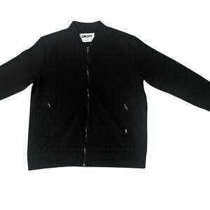 DKNY Classic Black Zip-Up Jacket